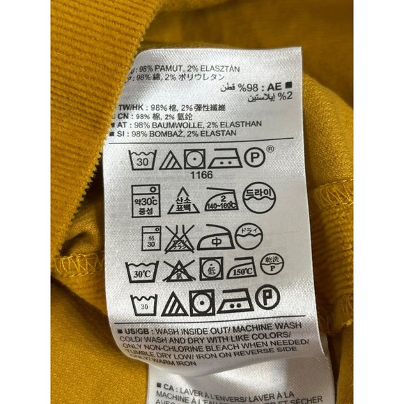 Banana Republic Mini skirt Women's 10 Corduroy Yellow Cotton Spandex Elastane - Picture 6 of 6